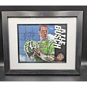 NASCAR Kyle Busch Autographed Framed Photo 2017